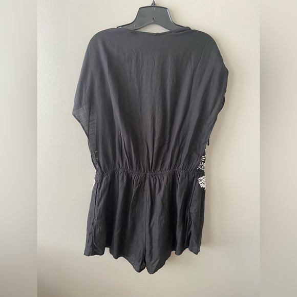 (NWT) Free People Weila floral embroidered shorts romper - Picture 5 of 9
